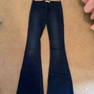 Free People wide flare jeans
